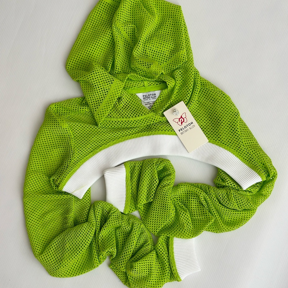 NWT Peloton x Brittany Allen Neon Mesh Micro Mini Top Small